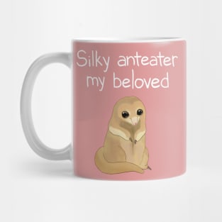 Silky Anteater with white text Mug